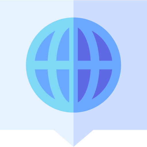 weltweit Basic Straight Flat icon