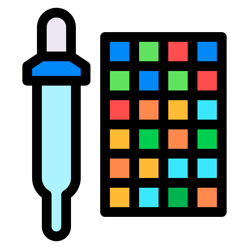 Color picker Generic Outline Color icon