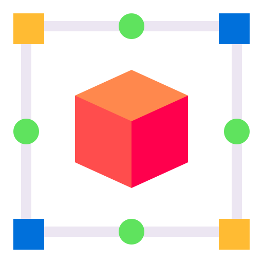 3d kubus Generic Flat icoon