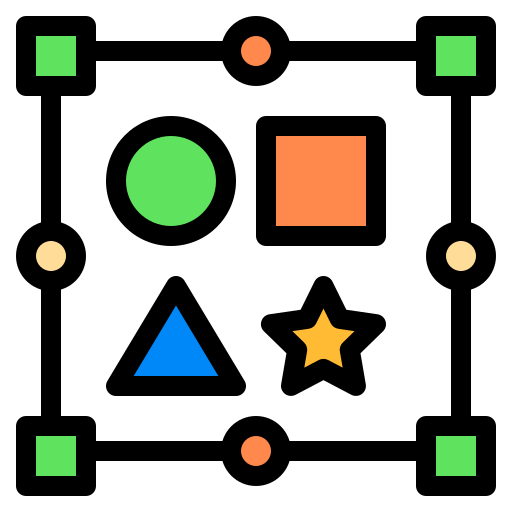디자인 Generic Outline Color icon