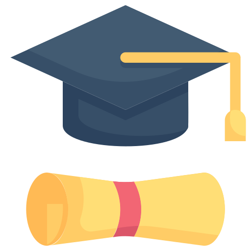 diploma Generic Flat icono