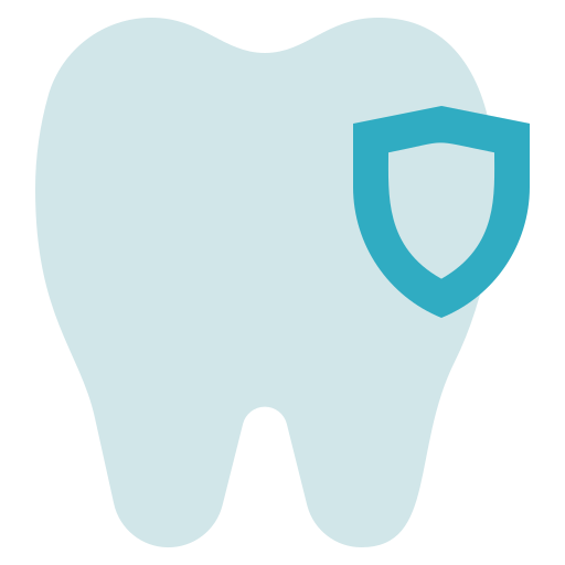 seguro dental Generic Blue Ícone