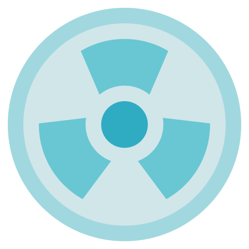 원자력 에너지 Generic Blue icon