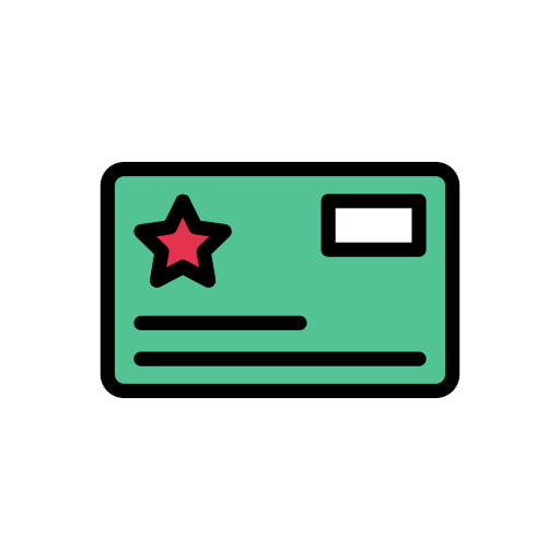 Card Vector Stall Lineal Color icon