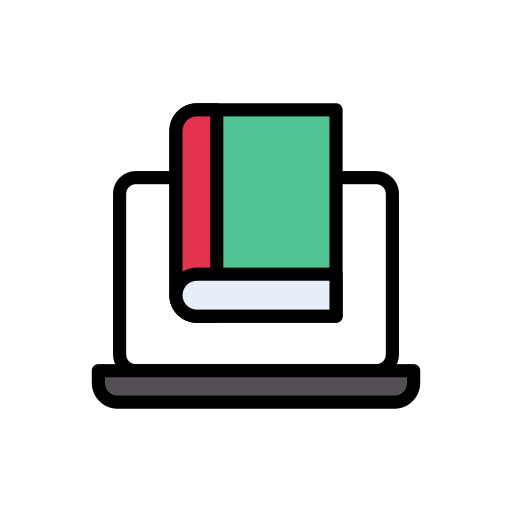 책 공개 시험 Vector Stall Lineal Color icon