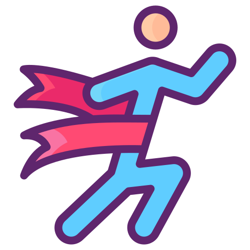 maratón Flaticons Lineal Color icono