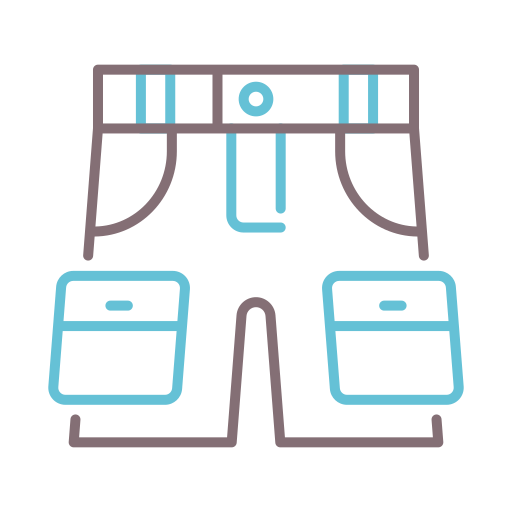 spodenki Flaticons Lineal Color ikona