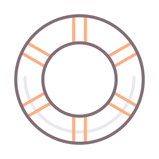 anello di gomma Flaticons Lineal Color icona