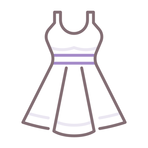 Dress Flaticons Lineal Color icon
