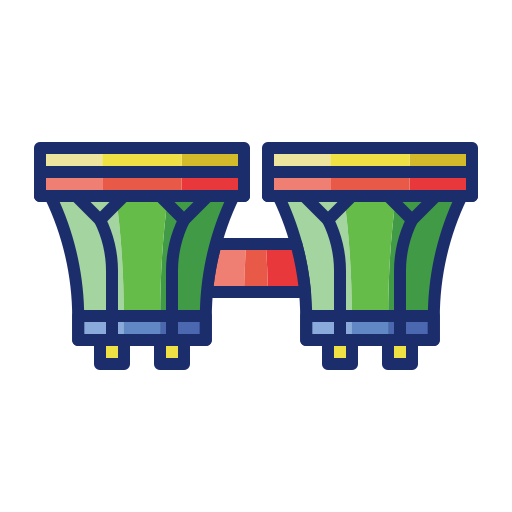 bongos Flaticons Lineal Color icon