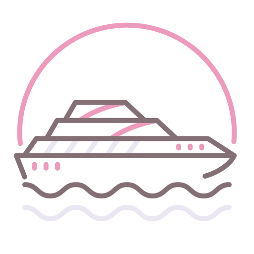 jacht Flaticons Lineal Color ikona
