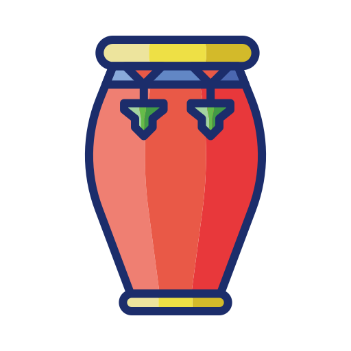 콩가 Flaticons Lineal Color icon