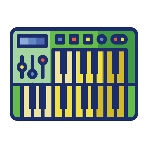 synthesizer Flaticons Lineal Color icoon