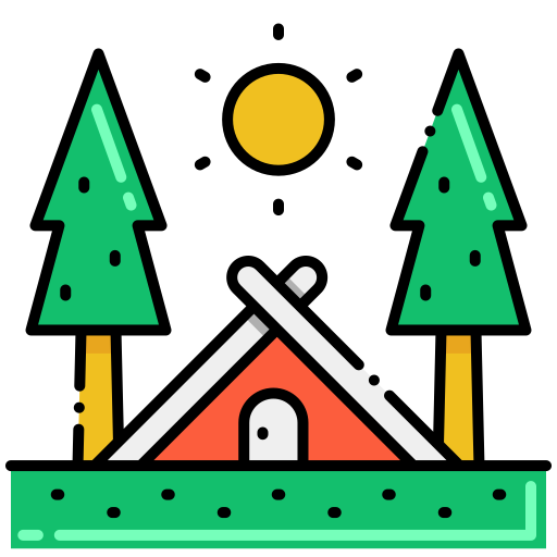 キャンプ Flaticons Lineal Color icon