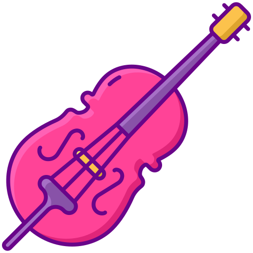 violonchelo Flaticons Lineal Color icono