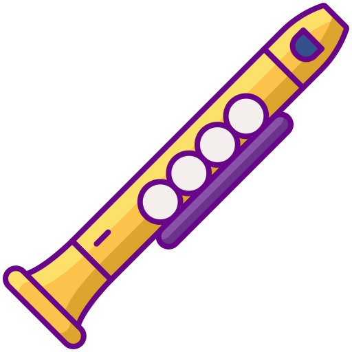 clarinetto Flaticons Lineal Color icona