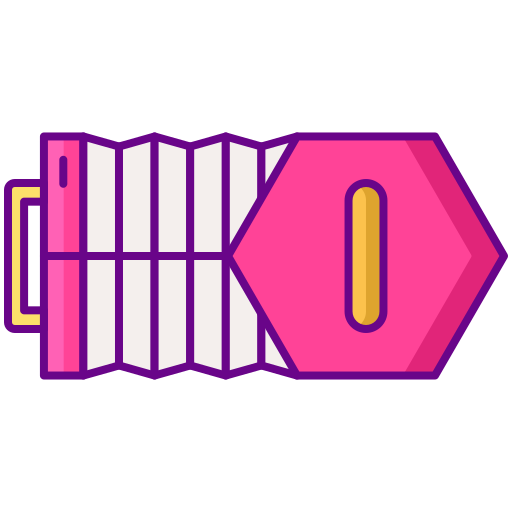concertina Flaticons Lineal Color icono