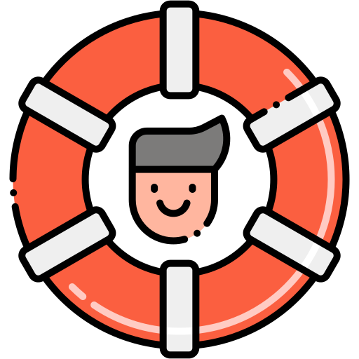rettungsschwimmer Flaticons Lineal Color icon