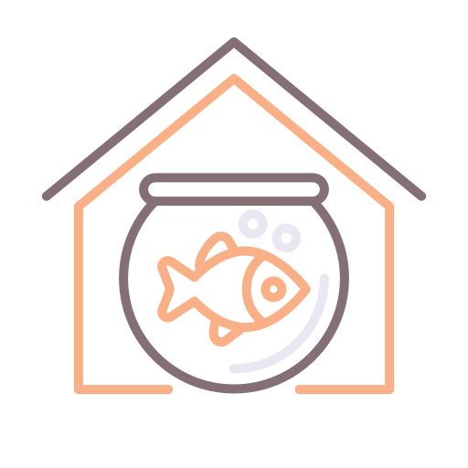 Золотая рыбка Flaticons Lineal Color иконка