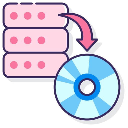 backup Flaticons Lineal Color icona