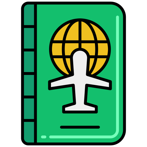 reisepass Flaticons Lineal Color icon