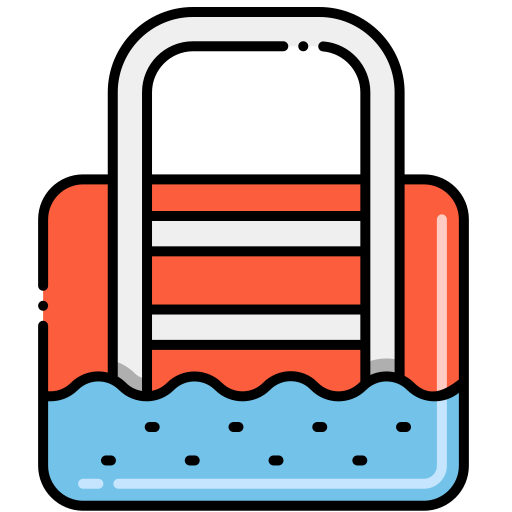 Swimming pool Flaticons Lineal Color icon