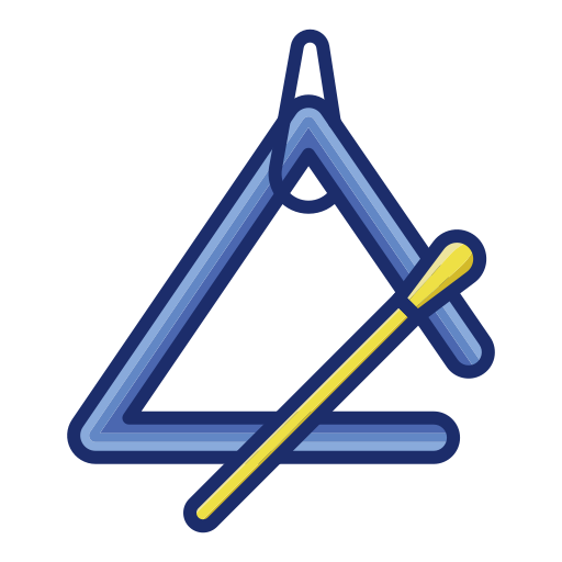 三角形 Flaticons Lineal Color icon