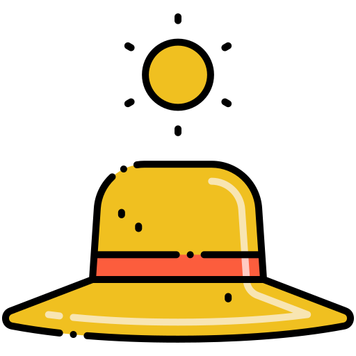 日よけ帽 Flaticons Lineal Color icon