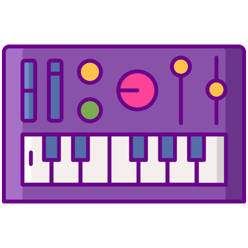 Synthesizer Flaticons Lineal Color icon