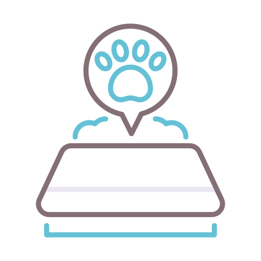 Pet bowl Flaticons Lineal Color icon