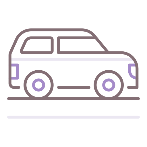 suv 자동차 Flaticons Lineal Color icon