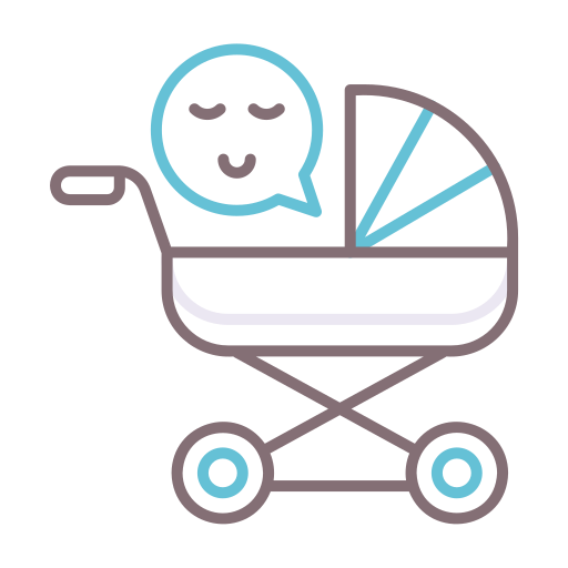 kinderwagen Flaticons Lineal Color icon