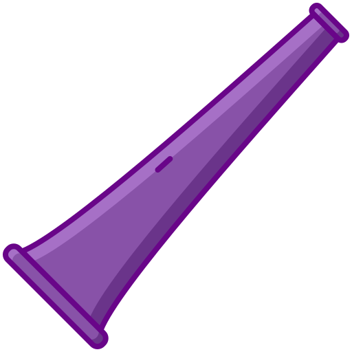 vuvuzela Flaticons Lineal Color icona