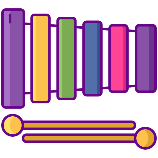 Xylophone Flaticons Lineal Color icon