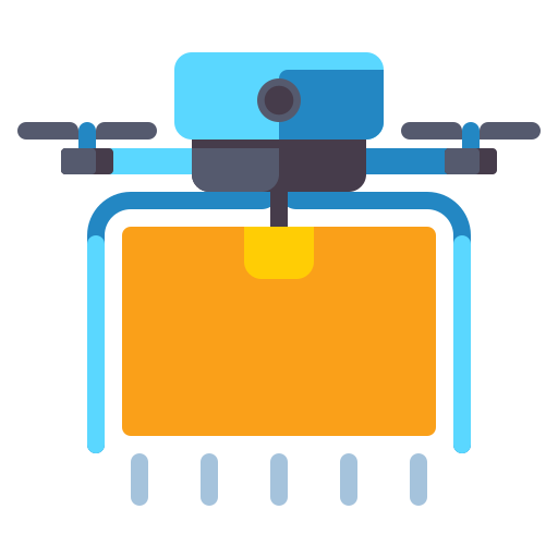 drone-bezorging Flaticons Flat icoon