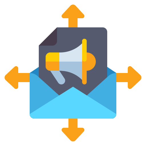 email reclame Flaticons Flat icoon