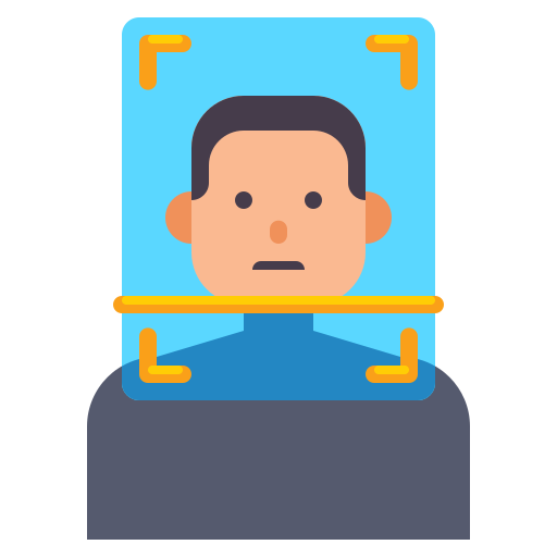 Facial recognition Flaticons Flat icon