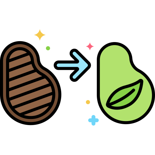 Vegan food Flaticons Lineal Color icon