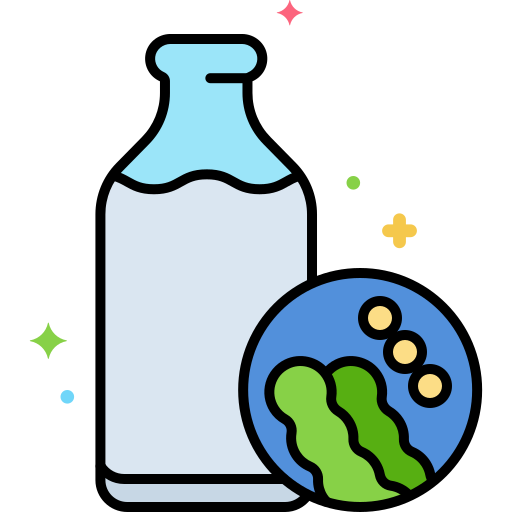 Soy milk Flaticons Lineal Color icon