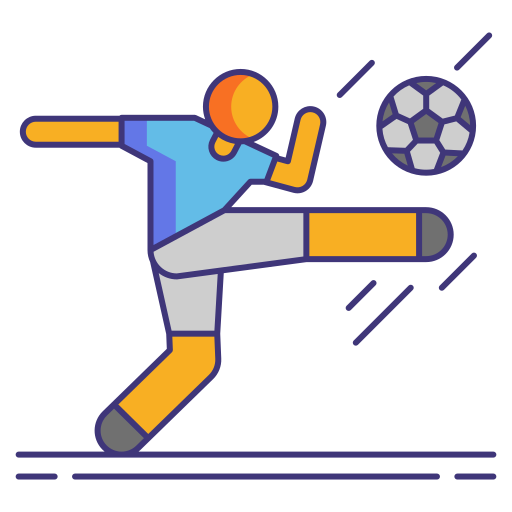 Футбол Flaticons Lineal Color иконка