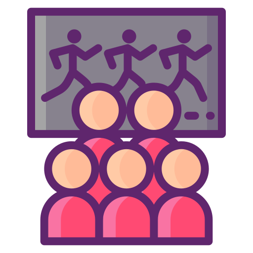 Spectator Flaticons Lineal Color icon