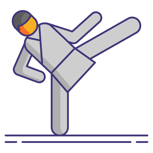 空手 Flaticons Lineal Color icon