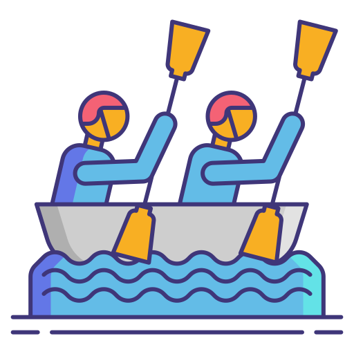 Rowing Flaticons Lineal Color icon