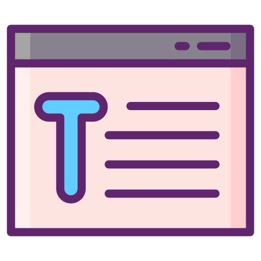 texteditor Flaticons Lineal Color icon