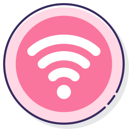 wifi Flaticons Lineal Color icoon