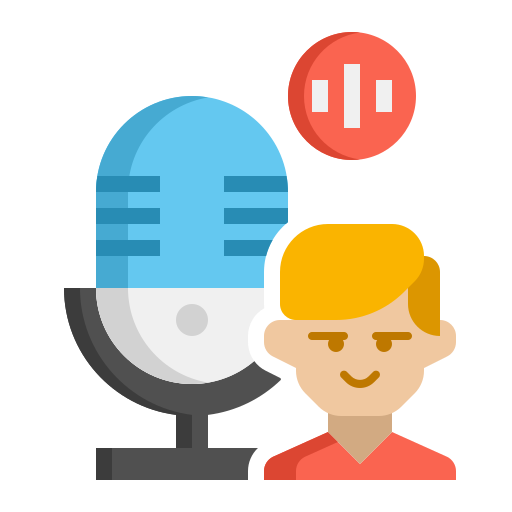 podcast Flaticons Flat icoon