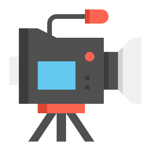 kamera wideo Flaticons Flat ikona