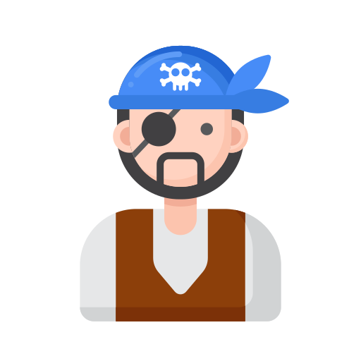 piraat Flaticons Flat icoon