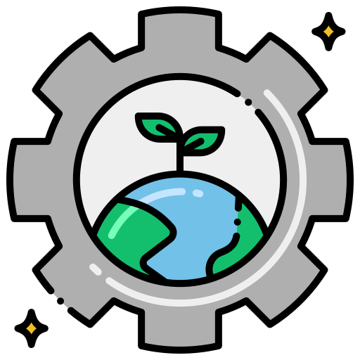 緑の地球 Flaticons Lineal Color icon