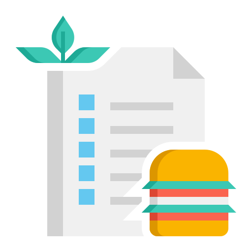 veganer burger Flaticons Flat icon